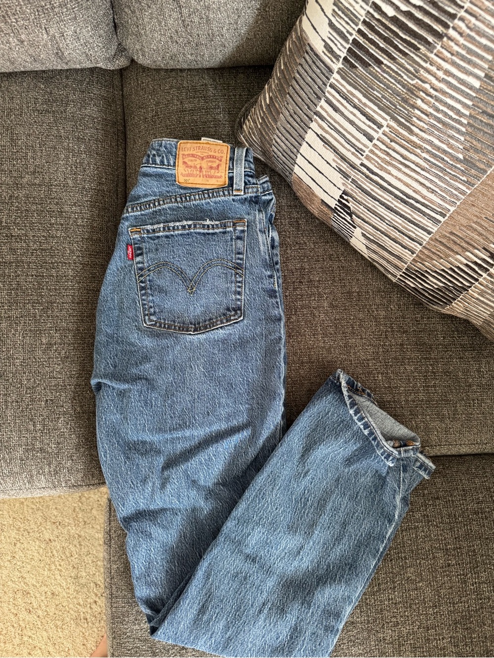 Levi's Straight Leg Blue Women's Jeans